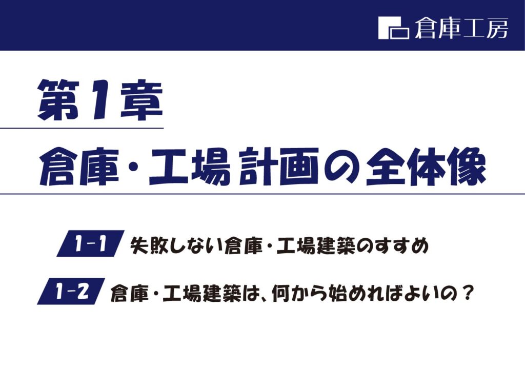 倉庫工房レポート【1】倉庫・工場 計画の全体像