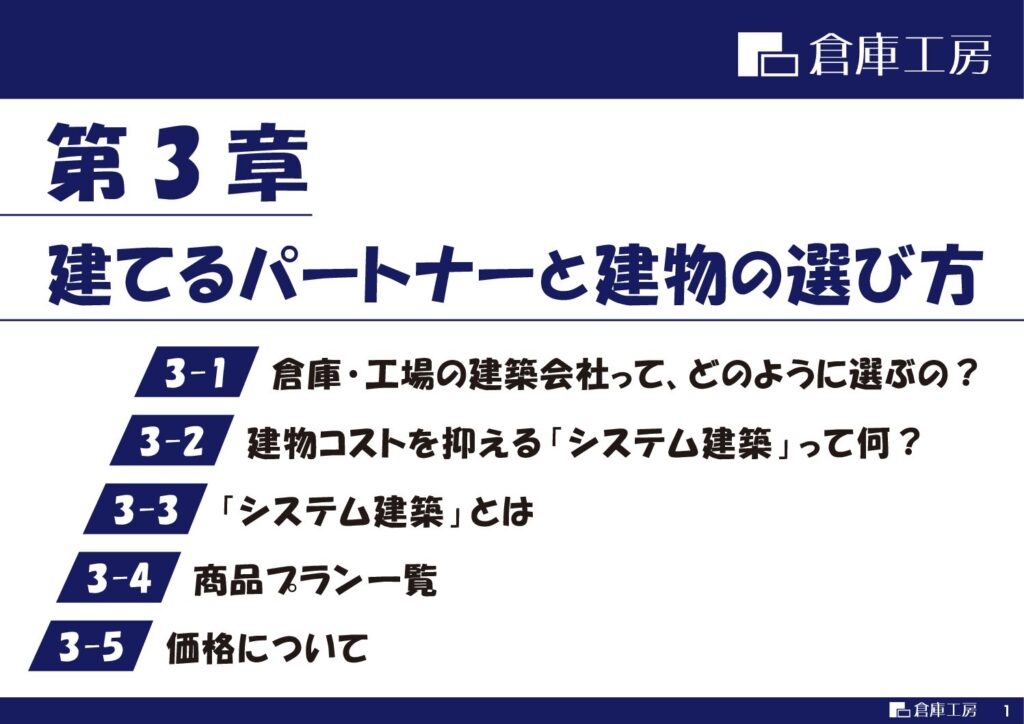 倉庫工房レポート【3】建てるパートナーと建物の選び方